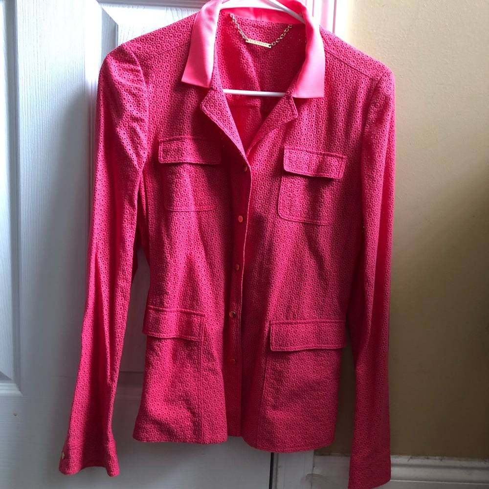Pink Elie Tahari blazer/jacket